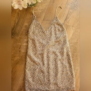 ZARA COLLECTION crochet lace slip dress NWOT size S